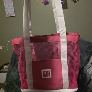 Tuesday Pink Mesh Tote Bag